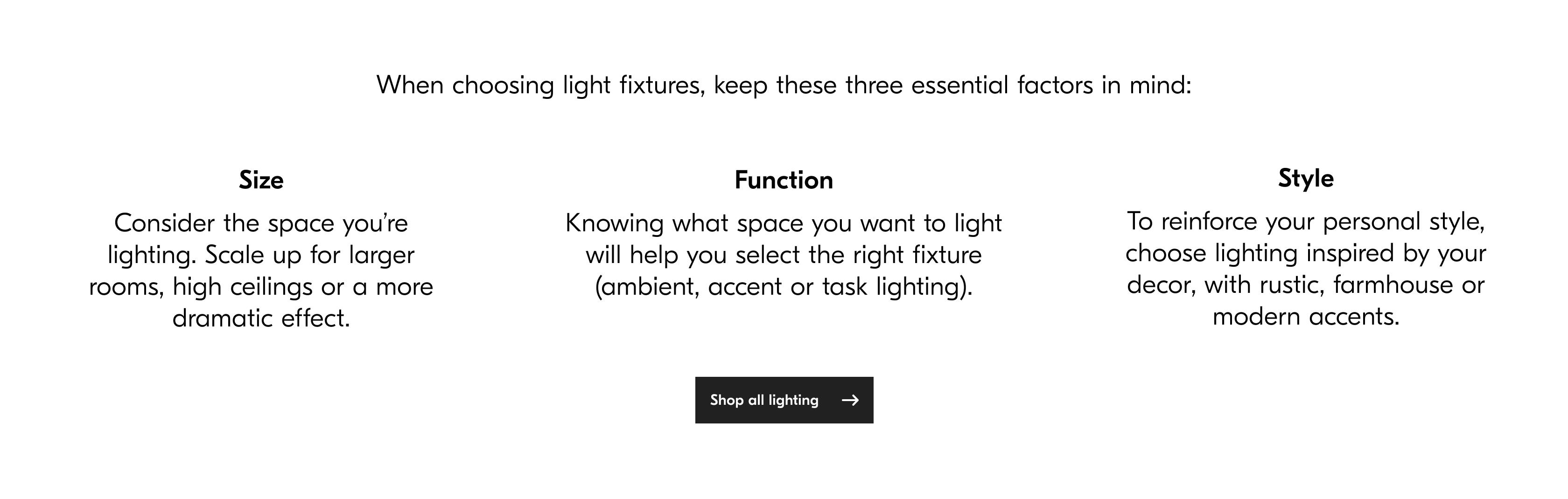 Shop all Lighting
